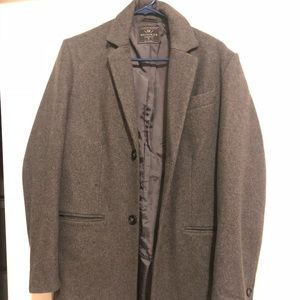 Wool long grey coat